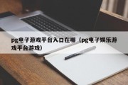 pg电子游戏平台入口在哪（pg电子娱乐游戏平台游戏）