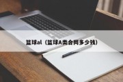 篮球al（篮球A类合同多少钱）